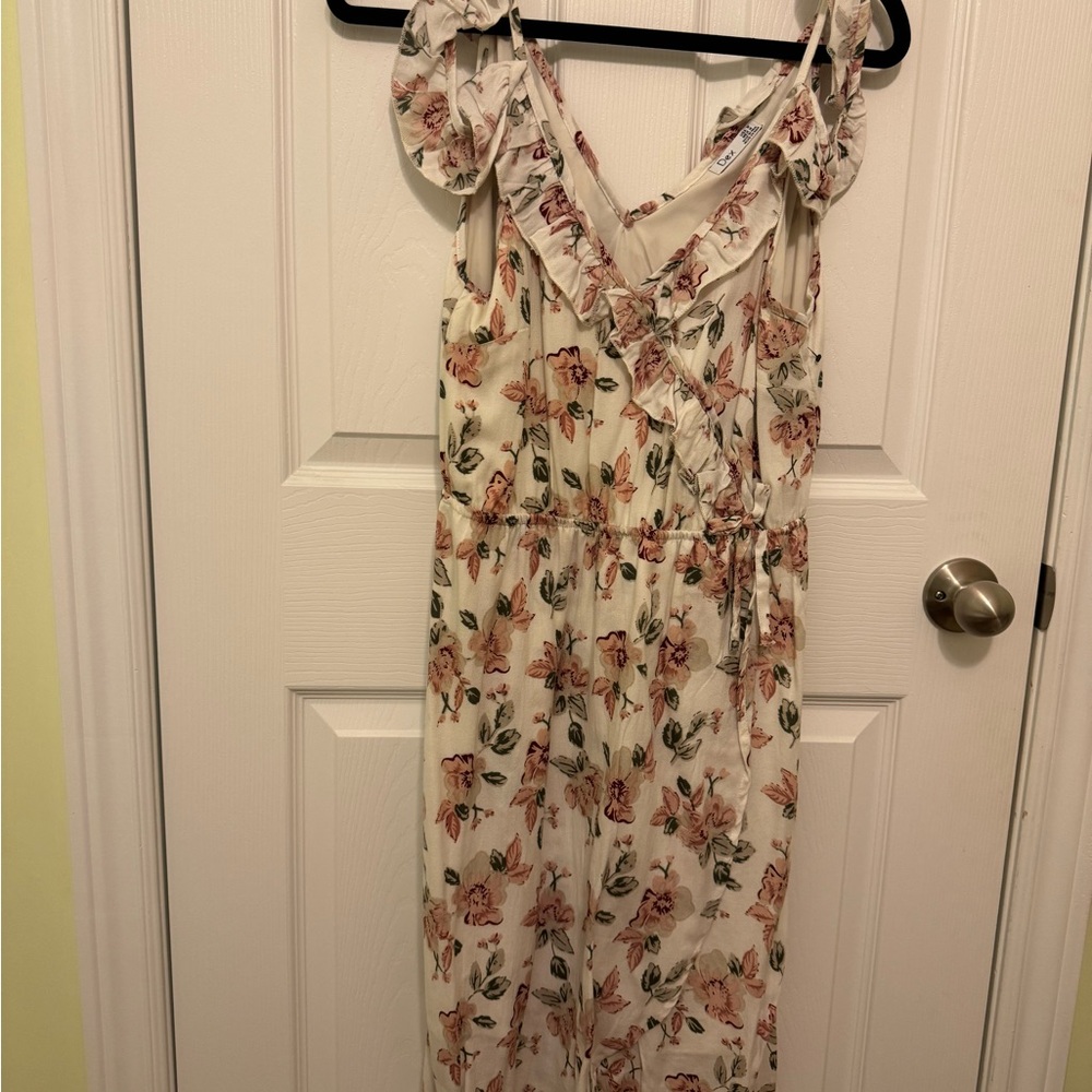 Dex Floral Maxi Dress - Cream and Pink - Picture 2 of 4